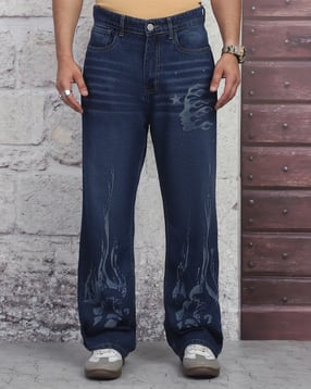 Shein Full Length Fly With Button Closure Mid Wash Jeans-picture-39
