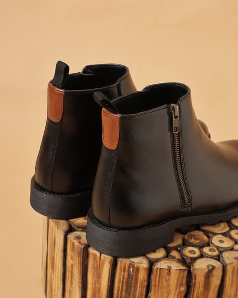 Buy Black Boots for Men by Shein Online | sheinindia.in