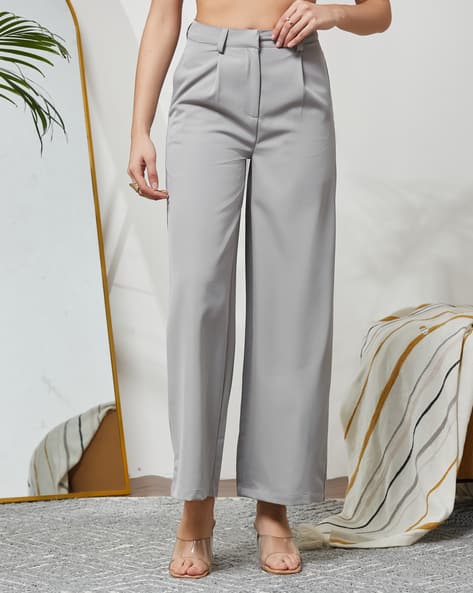 Product image of
                        Shein Shein Ankle Length Fixed Waist Pleated
                        Pants