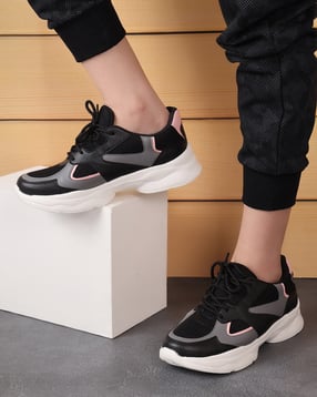 Women Colour Block Lace-Up Shoes-image-28