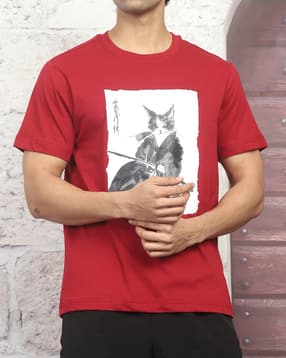 Shein Short Sleeves Graphic Chest Print Crew Tshirt-picture-10