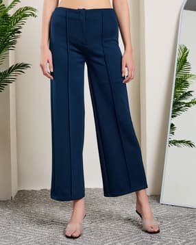 Shein Ankle Length High Rise Fixed Waist Pintuck Pant-picture-34