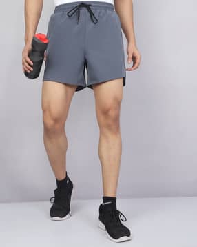 Shein Above The Knee Vented Hem Athletic Shorts With Pockets-picture-21