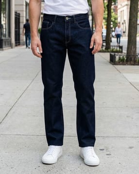 Shein Full Length Fly With Button Closure Clean Jeans-picture-34