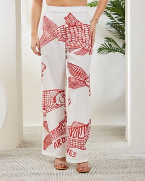 Shein Full Length Elasticated Waist Graphic Print Pant-picture-18