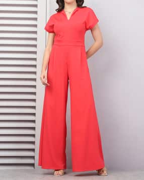 Shein Extended Short Sleeve Pleated Detail Jumpsuit-picture-24