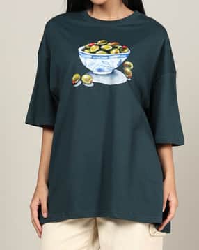 Shein Women Drop Shoulder Graphic Chest Print Crew Tshirt-picture-33