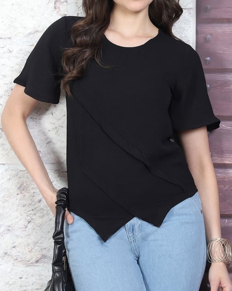 Product image of
                        Shein Shein Medium Length Flutter Sleeves
                        Panelled Top