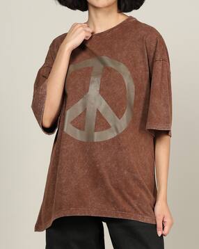 Shein Drop Shoulder Graphic Chest Print Crew Tshirt-picture-17