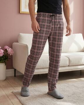 Shein Elasticated Drawstring Waist Checked Pyjama-picture-27