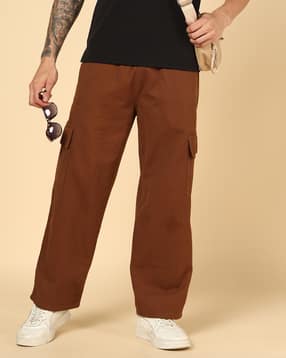Shein Ankle Length Elasticated Drawstring Waist Cargo Pant-picture-25