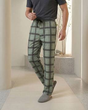 Shein Elasticated Drawstring Waist Checked Pyjama-picture-11