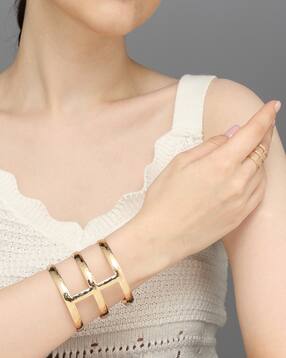 shein women gold multi layered geometric shaped jewellery set