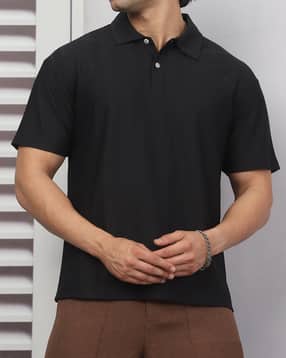 Shein Medium Length Short Sleeve Self Designed Polo Tshirt-picture-12