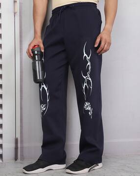 Shein Elasticated Drawstring Waist Graphic Print Track Pant-picture-21
