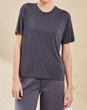 Shein Medium Length Short Sleeve Crew Tshirt-picture-39