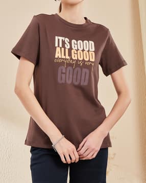 Shein Short Sleeve Typographic Chest Print Crew Tshirt-picture-27
