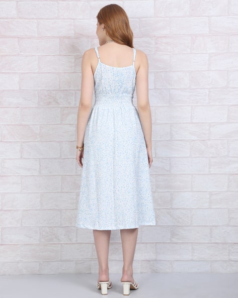 Buy White Blue Dresses for Women by Shein Online | Ajio.com