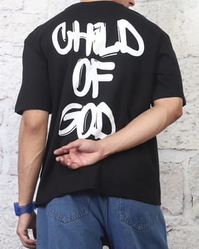 Shein Short Sleeve Typographic Back Print Crew Tshirt-picture-37