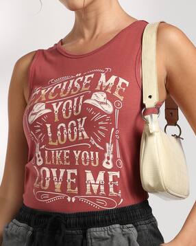 Shein Sleeveless Typographic Front Print Tank Top-picture-23