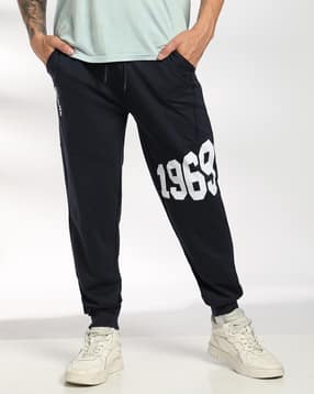 Shein Ankle Length Numeric Placement Print Panelled Joggers-picture-46