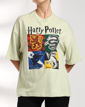 Shein Drop Shoulder Harry Potter Print Crew Tshirt-picture-34