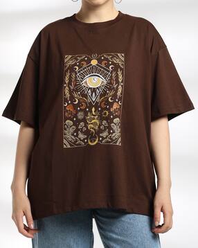 Shein Drop Shoulder Graphic Chest Print Crew Tshirt-picture-15