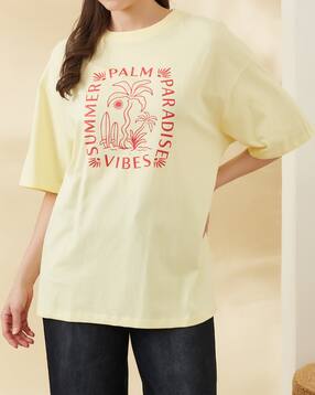 Shein Drop Shoulder Graphic Chest Print Crew Tshirt-picture-16