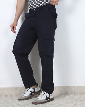 Shein Shein Men Ankle Length Fly With Button Closure Cargo Pants