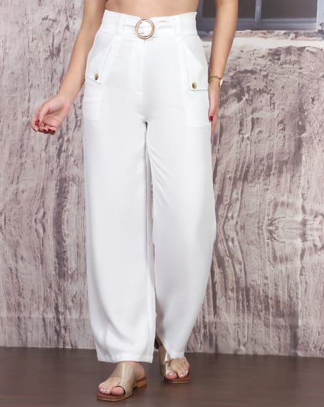 Product image of
                        Shein Shein High Waist Button Detail Pant With
                        Buckle Belt
