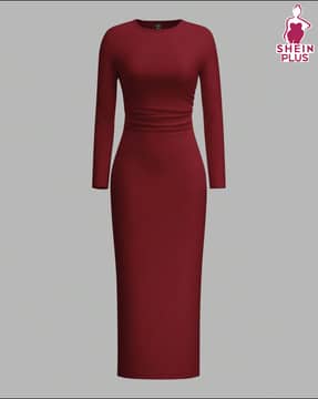 strapless open back dress Berrylush Women Solid Red V-Neck Front Cutout Flared Fit & Flare Mini main image 0