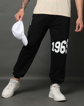 Shein Ankle Length Numeric Placement Print Panelled Joggers-picture-27