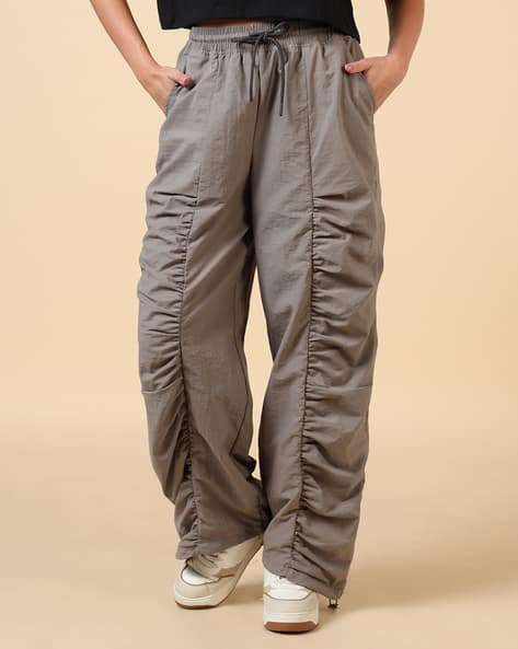 Product image of
                        Shein Shein Full Length Ruched Panelled Detail
                        Parachute Pant