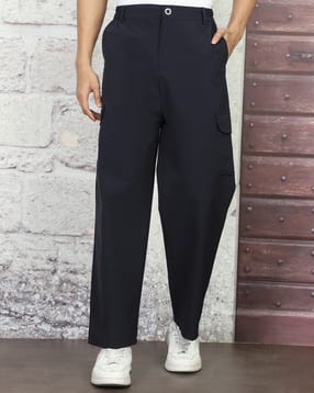 Shein Relaxed Fit Ankle Length Semi-Elasticated Waist Cargo Pant-picture-35