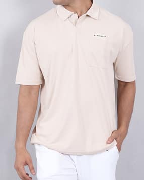Shein Short Sleeve Typographic Patch Detail Polo Tshirt-picture-43