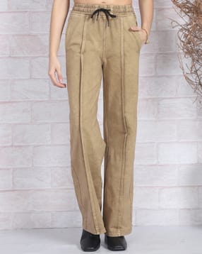 Shein Elasticated Drawstring Waist Pintuck Track Pant-picture-37