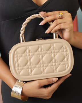 Shein Shein Women Clasp Closure Minaudiere Bag with Strap