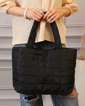 Shein Women Snap Button Detail Quilted Shoulder Bag-picture-53