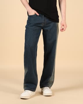 Shein Full Length Fly With Button Closure Heavy Wash Jeans-picture-19