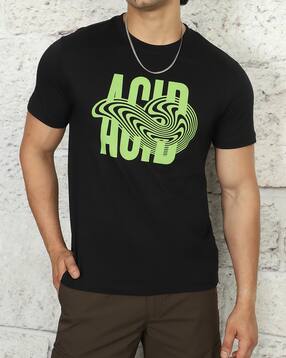 Shein Short Sleeve Typographic Chest Print Crew Tshirt-picture-18