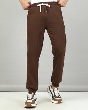 Shein Ankle Length Side Contrast Striped Panelled Joggers-picture-53