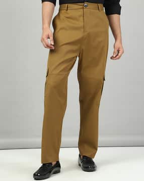 Shein Full Length Fly With Button Closure Cargo Trousers-picture-11