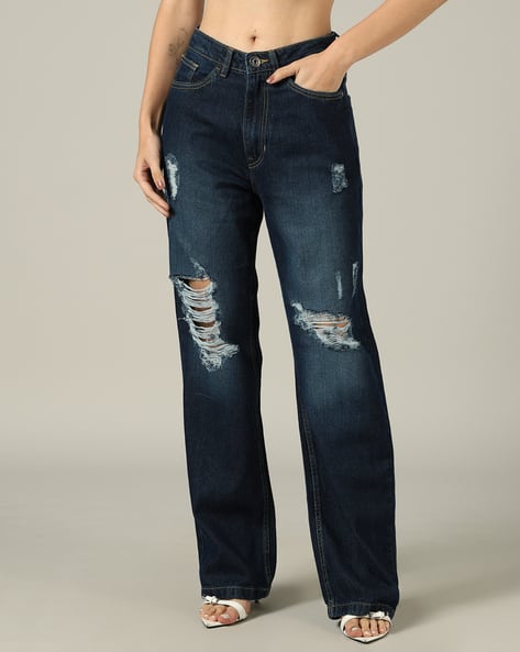 Product image of
                                                Shein Shein Fly With
                                                Button Closure Mid Wash
                                                Distressed Jeans