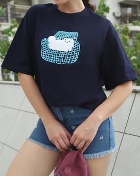 Shein Drop Shoulder Graphic Chest Print Crew Tshirt-picture-28
