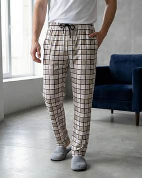 Shein Elasticated Drawstring Waist Checked Pyjama-picture-12