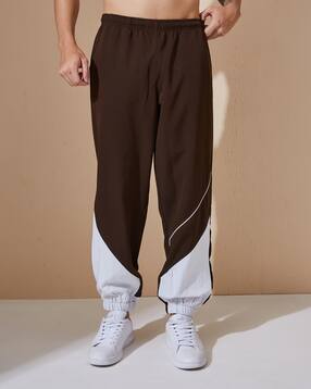 Shein Ankle Length Elasticated Waist Color-Block Joggers-picture-40