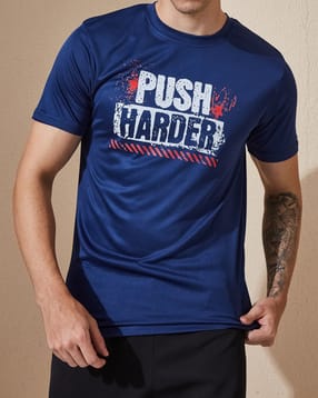 Shein Short Sleeve Typographic Chest Print Crew Tshirt-picture-17