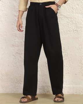 Shein Full Length Semi Elasticated Waist Pleated Pant-picture-17