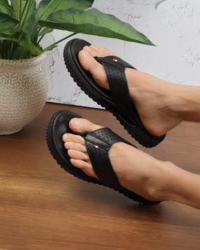 Shein Men Open Toe Textured Thong Strap Flip Flops