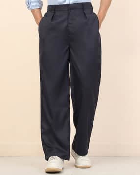 Shein Full Length Semi-Elasticated Waist Pleated Pants-picture-29